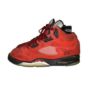 Nike Air Jordan 5 Retro 440888-600 Red Lace-Up Sneaker Shoes Size 5.5Y